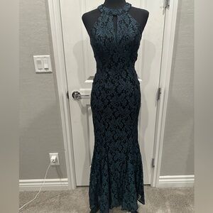 Long Dark Turquoise Dress